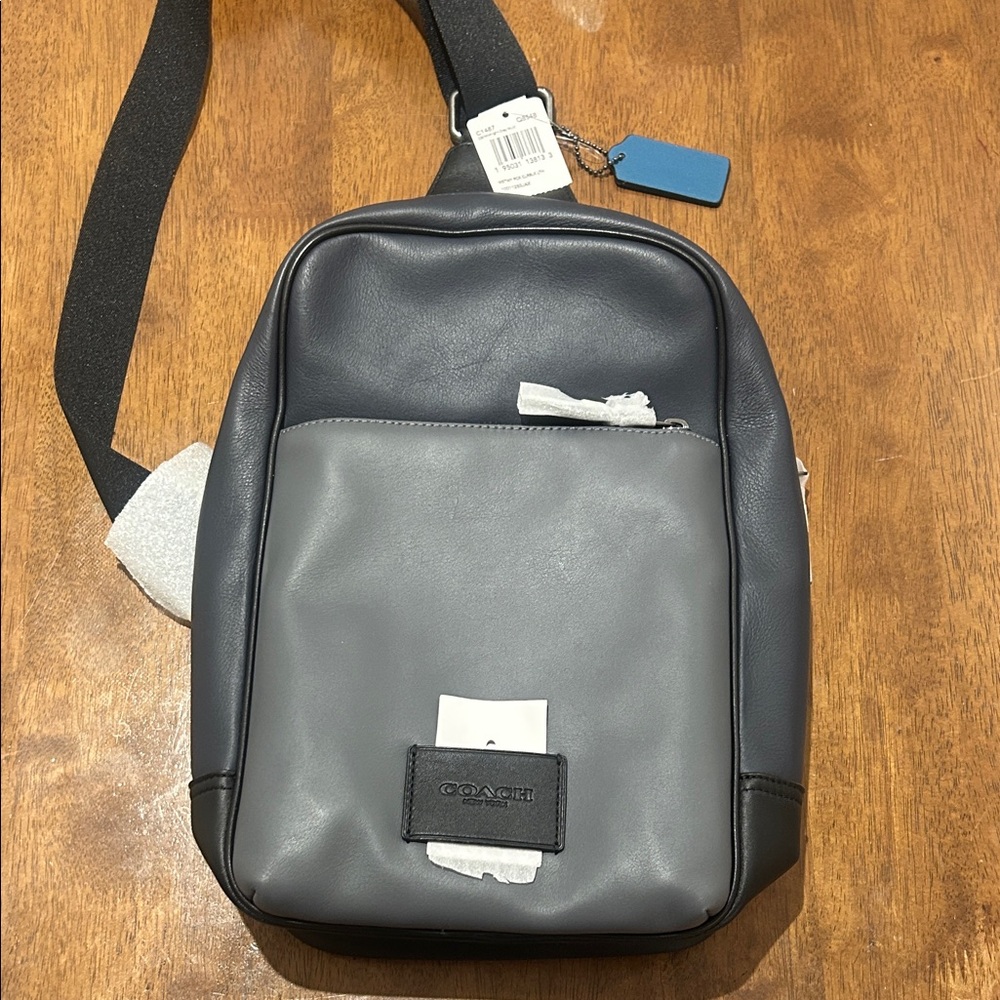 Coach Black and Gray Men's Belt Bag